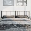 vidaXL Ersatz-Kopfteil Metall Schwarz 180 cm