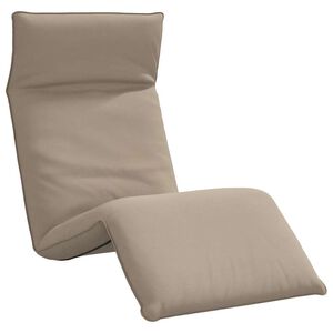 vidaXL Sonnenliege Klappbar Taupe 175x54x8,5 cm Oxford-Gewebe