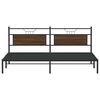 vidaXL Bettgestell ohne Matratze Braun Eichen-Optik 193x201 cm