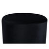 Venture Home Hocker Benji 35x35x42,5 cm Samt Schwarz und Messing