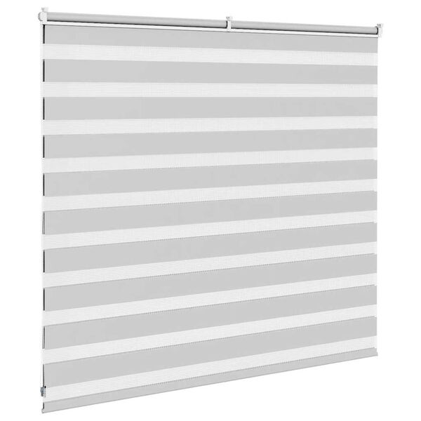 vidaXL Doppelrollo Hellgrau 165x100 cm Stoffbreite 160,9 cm Polyester