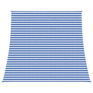 vidaXL Sonnensegel 4 / 5 x 4 m HDPE Rechteckig Blau und Wei&szlig;