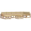 vidaXL Outdoor-Sofagarnitur 8 stk. Wei&szlig; und Beige