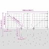 vidaXL Zaunpfosten Galvanisiert 25 x 0,8 m Stahl