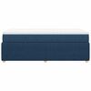 vidaXL Boxspringbett mit Matratze Blau 80x200 cm Stoff