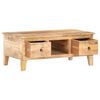 vidaXL Couchtisch 100x55x40 cm Raues Mangoholz