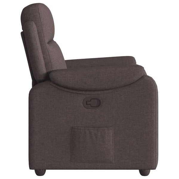vidaXL Relaxsessel Dunkelbraun Stoff