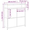 vidaXL Schuhschrank mit 4 Klappen Braun Eiche-Optik 100x34x112 cm
