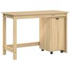 vidaXL Schreibtischschrank-Set 2 stk. Braun Massives Kiefernholz
