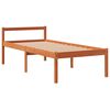 vidaXL Seniorenbett Wachsbraun 90x200 cm Massivholz Kiefer
