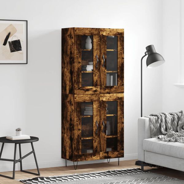 vidaXL Highboard R&auml;uchereiche 69,5x34x180 cm Holzwerkstoff