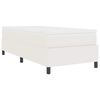 vidaXL Boxspringbett Creme und Wei&szlig; 100 x 200 cm Cordstoff