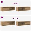 vidaXL TV-Schr&auml;nke 2 Stk. Artisan-Eiche 100x31x25,5 cm Holzwerkstoff