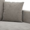 vidaXL 2-Sitzer-Sofa Hellgrau 140 cm Samt