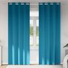 vidaXL Verdunkelungs-Vorh&auml;nge mit Ringen 2 pcs T&uuml;rkis 260 x 140 cm