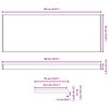 vidaXL Fensterbank Braunes Holz 60 x 35 x 4,5 cm PVC