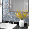 vidaXL Mosaikfliesen 11 Stk. Grau Blau 30x30 cm Glas