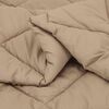 vidaXL Winterbettdecke Taupe 240 x 260 cm Mikrofaser