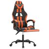 vidaXL Gaming-Stuhl mit Fu&szlig;st&uuml;tze Schwarz und Orange Kunstleder