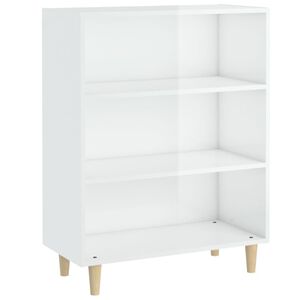 vidaXL Sideboard Hochglanz-Wei&szlig; 69,5x32,5x90 cm Holzwerkstoff