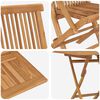 vidaXL Garten Essgruppe 3 pcs Braun Massivholz Akazie