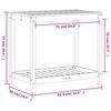 vidaXL Pflanztisch mit Ablage 82,5x50x75 cm Massivholz Douglasie