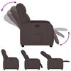 vidaXL Relaxsessel Dunkelbraun Stoff