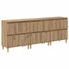 vidaXL Sideboards 3 stk. Artisan-Eiche 60 x 35 x 70 cm Holzwerkstoff