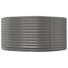 vidaXL Hochbeet Grau 140x140x68 cm Verzinkter Stahl