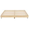 vidaXL Bettgestell ohne Matratze Sonoma-Eiche 200x200 cm Holzwerkstoff