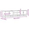 vidaXL TV-Schrank R&auml;uchereiche 180x35x41 cm Holzwerkstoff