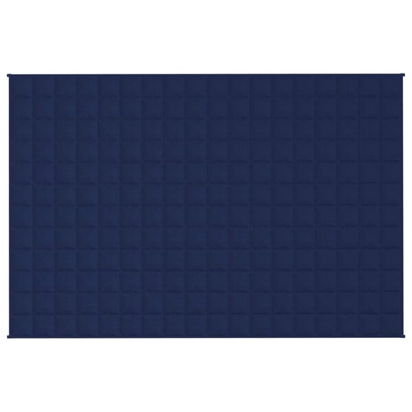 vidaXL Gewichtsdecke Blau 122x183 cm 5 kg Stoff