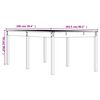 vidaXL Gartentisch Honigbraun 203,5x100x76 cm Massivholz Kiefer