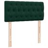 vidaXL Boxspringbett mit Matratze Dunkelgr&uuml;n 100x200 cm Samt