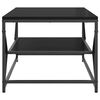 vidaXL Couchtisch Schwarz Eichen-Optik 90 x 50 x 40 cm