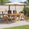 vidaXL Gartenst&uuml;hle 4 Stk. Klappbar Massivholz Akazie und Textilene