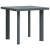 vidaXL Gartentisch Gr&uuml;n 80x75x72 cm Kunststoff