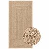 vidaXL Teppich ZIZUR 100x200 cm Jute-Optik Indoor und Outdoor