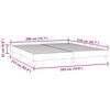 vidaXL Bettgestell ohne Matratze Schwarz 200x210 cm Samt