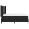 vidaXL Boxspringbett mit Matratze Schwarz 200 x 200 cm Samt