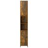 vidaXL Badezimmerschrank R&auml;uchereiche 30x30x183,5 cm Holzwerkstoff
