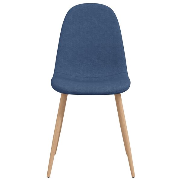 vidaXL Esszimmerst&uuml;hle 2 Stk. Blau Stoff