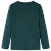 Kinder-Langarmshirt Dunkelgr&uuml;n 140