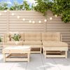 vidaXL 5-tlg. Garten-Lounge-Set Massivholz Kiefer