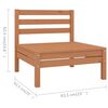 vidaXL 10-tlg. Garten-Lounge-Set Massivholz Kiefer Honigbraun