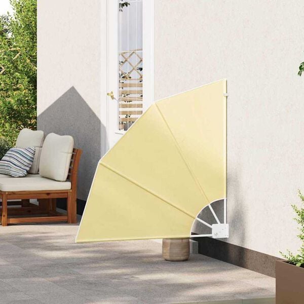 vidaXL Balkon Sichtschutz Sand 115 x 115 cm Stoff