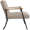 vidaXL Sessel Hellgrau 59 x 75 x 78 cm Lockiger woll&auml;hnlicher Stoff