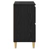 vidaXL Sideboards 2 pcs Schwarz Eichen-Optik 60 x 35 x 70 cm
