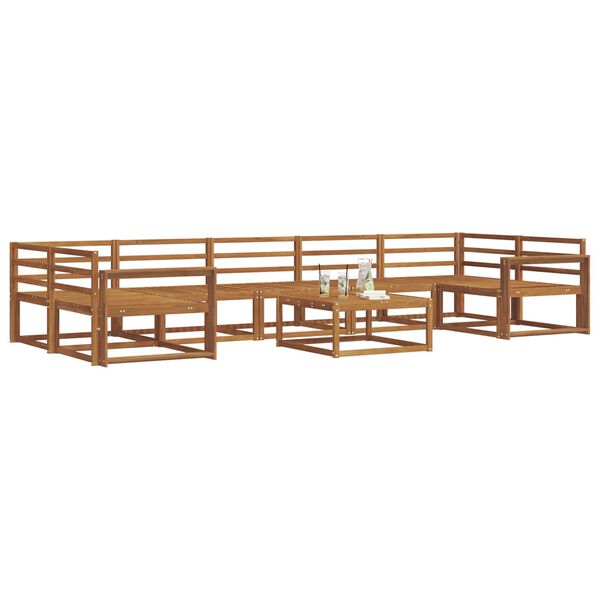vidaXL Outdoor-Sofagarnitur 8 pcs Natur Massivholz Akazie