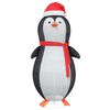 vidaXL Schnee-Pinguin Figur Warmes Weiß 78 x 88 x 180 cm Stoff